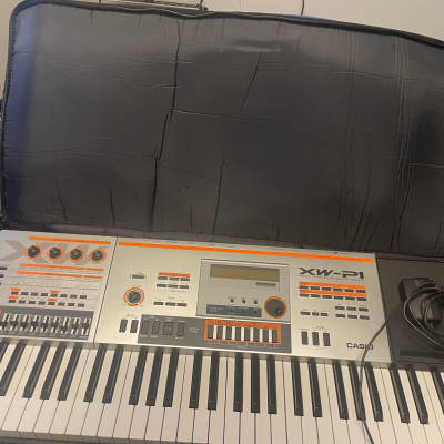 Casio XW-P1 61-Key Performance Synthesizer 2010s Roadrunner case, Roland Pedal image 20