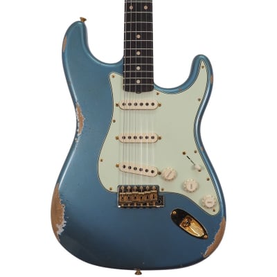 Fender Custom Shop 60' Stratocaster Relic, Gold HW, Super Faded/Aged Lake Placid Blue for sale