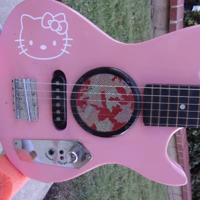 Guitare bébé Hello Kitty Blue Pink 4 Cords