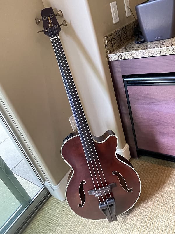 Takamine TB10 Pro Series Archtop Acoustic Electric Bass + Amp | Reverb