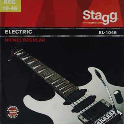 Stagg EL-1046 - Jeu de cordes en acier nickelé pour guitare électrique for sale