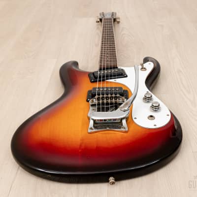 1991 Mosrite Ventures Model USA-Made "Built in Soul" Sunburst w/ Vibramute & Case, Semie Moseley image 11