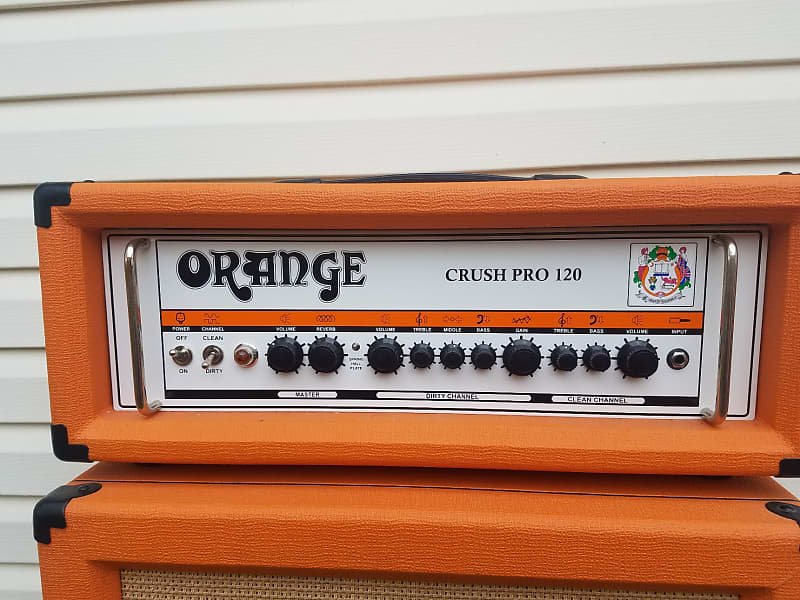 2018 Orange Crush Pro 120 Amp Head & Orange PC-112 Cabinet Great