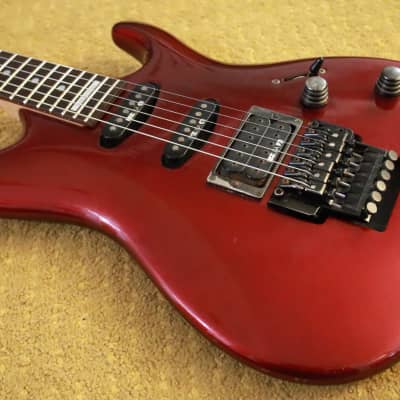 Ibanez 540R Radius HSS 90s - Ruby Red Aged Worn Satriani | Reverb