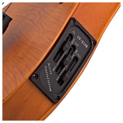 Hidersine HEV2 Electric Violin Outfit w/ Case and Bow - Amber image 6