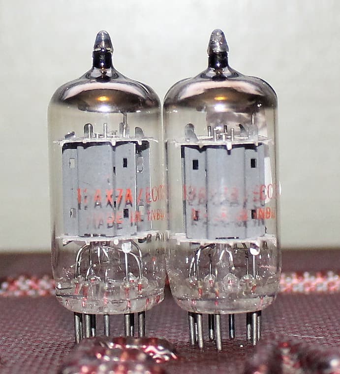 EI 12AX7 YUGOSLAVIA ECC83 TIGHT MATCH PAIR W/ TELEFUNKEN | Reverb