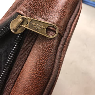 Vintage Faux Leather Guitar Gig bag Backpack Carrying Case.. image 8