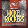 GHS Strings R+RL Nickel Rockers, Rollerwound Pure Nickel Electric Guitar Strings, Light (.010-.046)