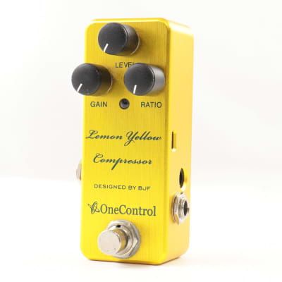 ONE CONTROL Lemon Yellow Compressor Guitar Compressor Limiter  (04/01) for sale