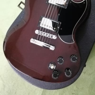 Gibson SG Standard "Small Guard" 1986 - 1990 - Wine Red + Original Padded Gigbag + Hard Case as a gift image 11