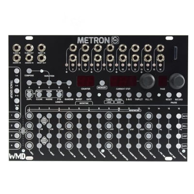 WMD Metron - 16 Channel Trigger & Gate Sequencer Black [Three Wave Music] image 3
