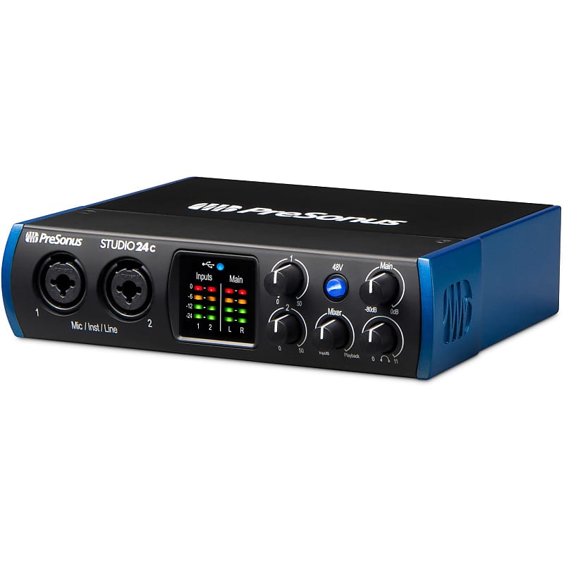 Immagine PreSonus Studio 24C 2x2 USB-C Audio / MIDI Interface - 2