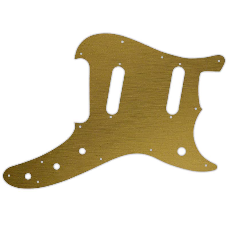 Pickguard For Fender DuoSonic Reissue BRUSHED GOLD Reverb