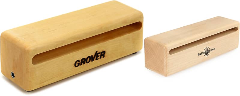 Grover Pro Percussion 9-inch Rock Maple Woodblock Bundle With | Reverb