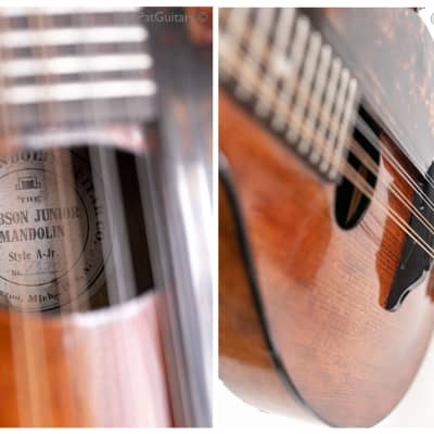 1930 Gibson Junior Style A Mandolin in Natural image 8