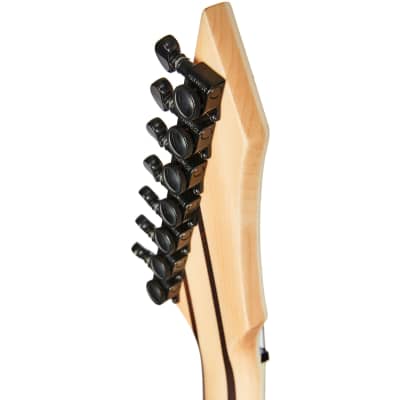 B.C. Rich Shredzilla Extreme 7 Exotic Trans Black Satin 7-String Electric Guitar with Fixed Hipshot Bridge image 3