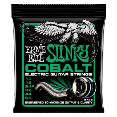 Ernie Ball Not Even Slinky Cobalt Electric Guitar Strings 12-56 Gauge for sale