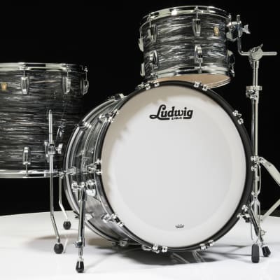 Ludwig Classic Maple FAB 3pc Shell Pack - Vintage Black Oyster image 1