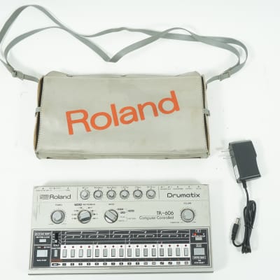 Roland TR-606 Drumatix Computer Controlled Vintage Drum Machine w/ 100-240V PSU