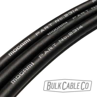 Mogami W2314 Mini Pedal Board FX Cable - 12 FT Lengths - Ultra Thin Bulk 2314 Effects Patch Cord