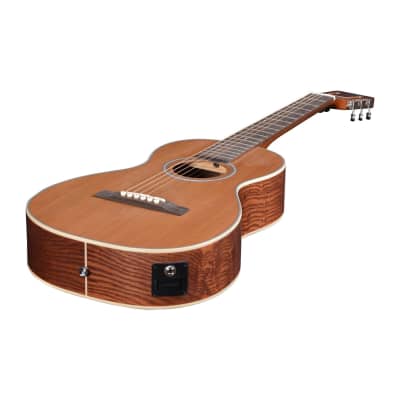 Artist OS60EQ Parlour Acoustic Electric Guitar Solid Top + HG Bag image 7