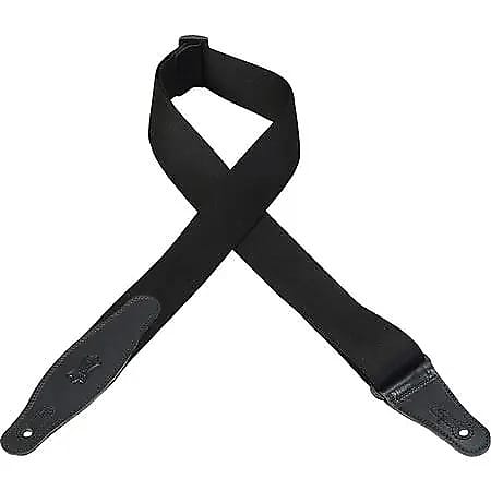 Levy's MSSR80-BLK 2" Rayon Guitar/Bass Strap image 1