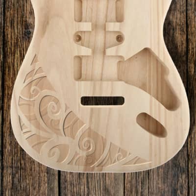 Warmoth Stratocaster Body 2016 Clear Burst Korina | Reverb