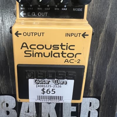 Boss AC-2 Acoustic Simulator (Silver Label) 1997 - 2006 - Yellow image 2