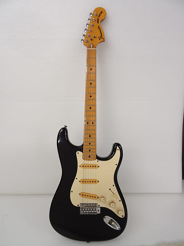 1976 Fernandes Burny Custom Stratocaster FST70 Black | Reverb