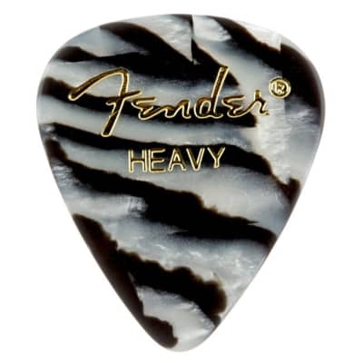 Fender 198-0351-203 351 Shape Premium Celluloid Zebra Guitar