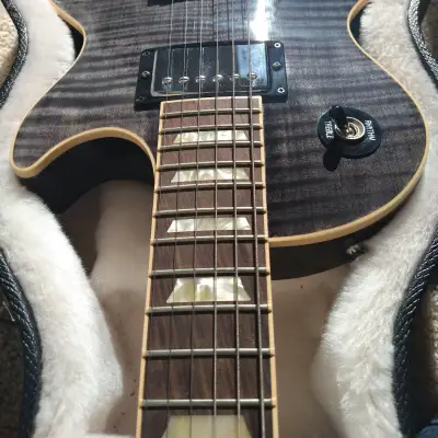 Gibson Blackwater Les Paul 2010 Transparent Flamed Charcoal Black image 3