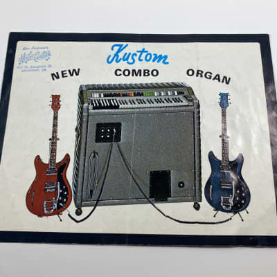 1967 Kustom Catalog Brochure Combo Organ Case Candy image 1