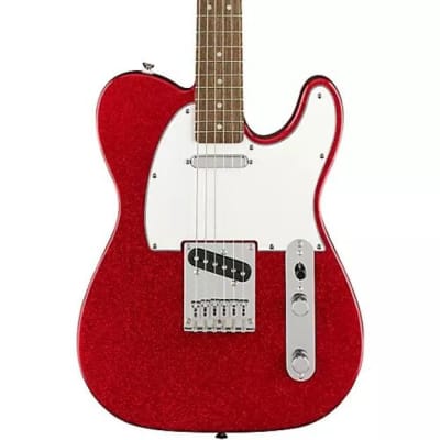 Squier Limited-Edition Bullet Telecaster Electric Guitar Red Sparkle Right Handed image 1