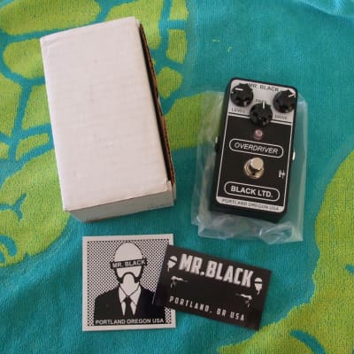 Mr. Black Overdriver guitar pedal distortion EX w/ box & candy ZCD image 1