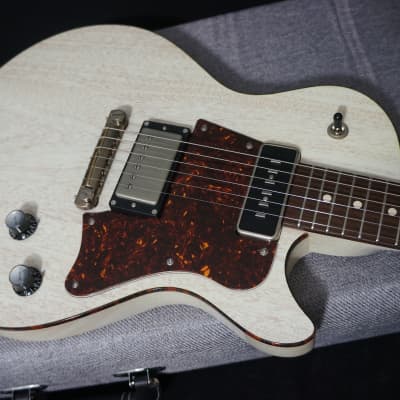 Patrick James Eggle Guitars Macon Vintage in Grained Blonde w/ Tortoise Shell Binding & Headstock image 6