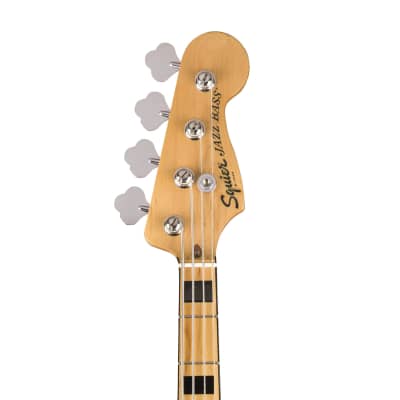 Squier Classic Vibe 70s Jazz Bass Guitar, Maple FB, 3-Tone Sunburst image 5