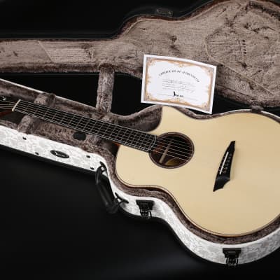 Avian Songbird Deluxe 5A Natural All-solid Handcrafted Indian Rosewood Acoustic Guitar image 15