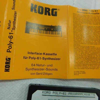 Korg Poly 61 two Original Data Tapes image 3