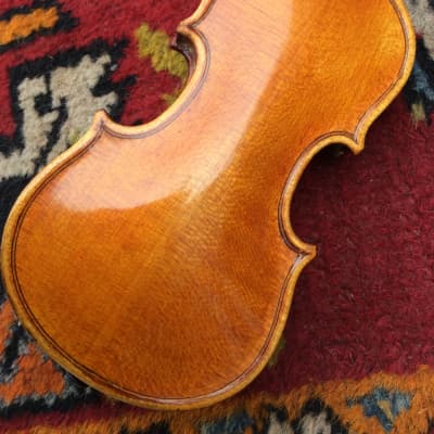 Violin Super Small Playable 10 1/4 Inches Long 1/128?? Full Purfling with Bow and Case image 9
