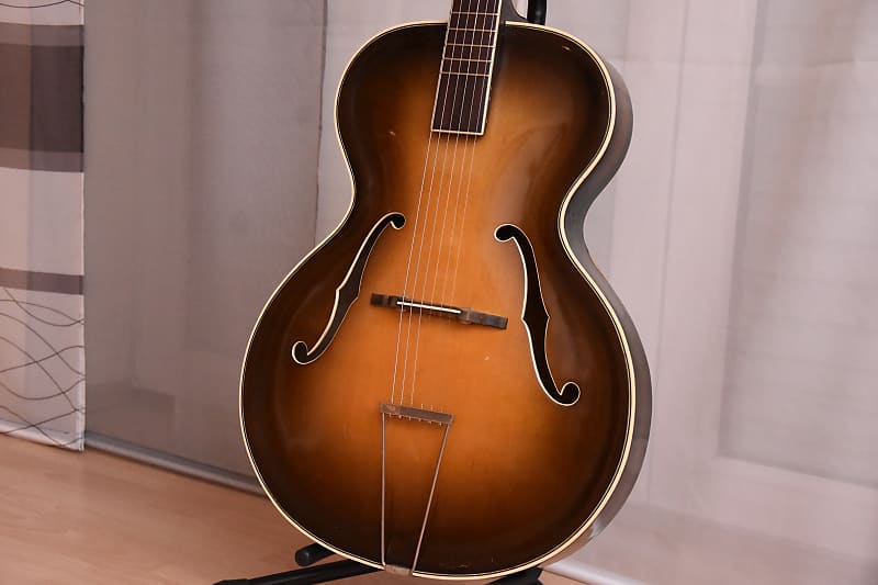 Martin Graubner Lux – 1950s German Vintage Carved Solid Archtop Jazz Guitar / Gitarre imagen 1