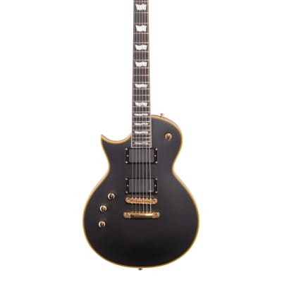 ESP LTD EC1000 Left Handed Electric Guitar Vintage Black image 2