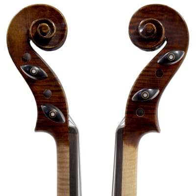 Paititi 4/4 Full Size PTVNSS100 Premium Hand Carved One-Piece Back Ebony Fitted Violin Outfit image 6