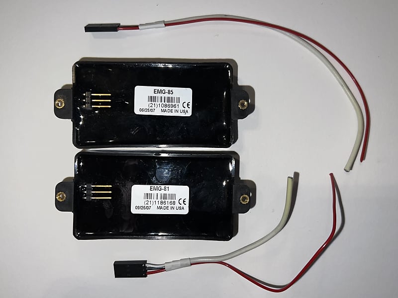 EMG ピックアップ　81 85 EMG ZW Zakk Wylde 81/85 Humbucker Set Black | Guitar Center