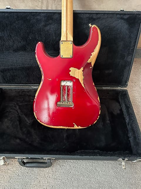 Fender The STRAT from 1979-1980 in Candy Apple Red with maple neck