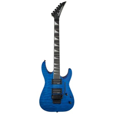 Jackson JS  Dinky Arch Top JS32Q DKA Electric Guitar (Transparent Blue) for sale