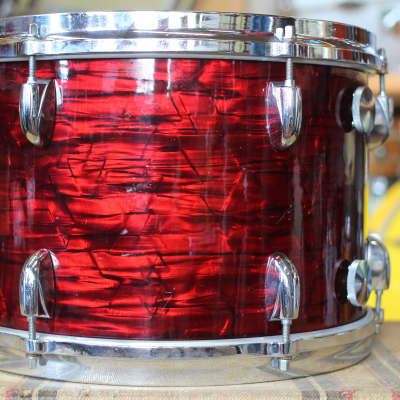 Immagine 1960's Gretsch Name Band in Red Wine Pearl 14x22 16x16 9x13 - 12