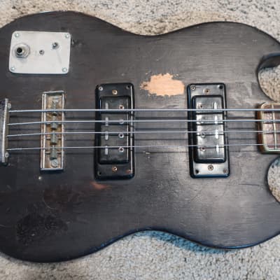 Epiphone SG Bass Neck Slapped On Crude Ugly Homemade Caveman Thor Bass Thingy Project Prop Smash Me image 3
