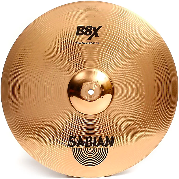 Sabian 16" B8X Thin Crash Cymbal image 1