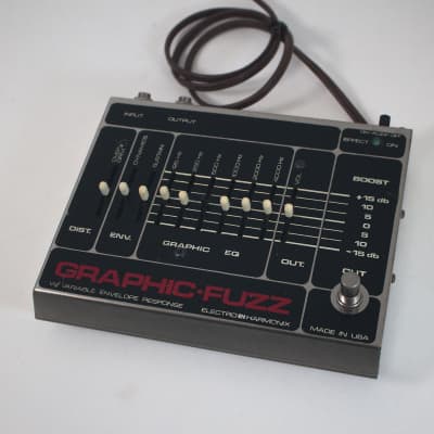 ギター Electro Harmonix GRAPHIC FUZZ Electro-Harmonix Graphic Fuzz EQ/Distortion/Sustainer Pedal