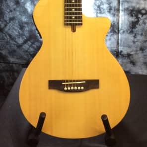 Johnson JG-50 Chambered 2 Thick Thin Body Acoustic Electric Guitar 2016  Gloss Natural